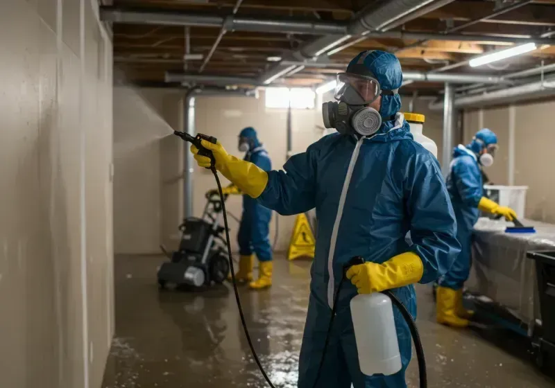 Basement Sanitization and Antimicrobial Treatment process in Cumberland County, ME